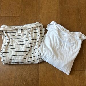 BP. Women's Long Sleeve Bundle XL Nordstrom White and Stripes
